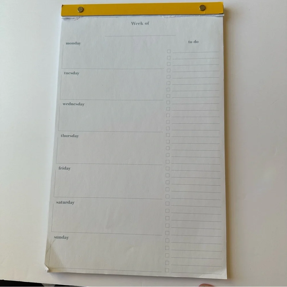 Large Weekly Planner Notepad from Target - Picture 2 of 8